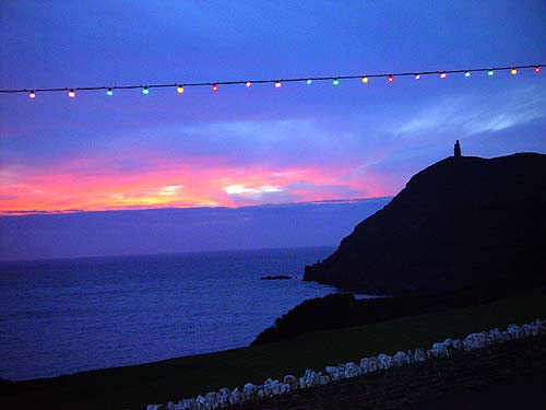 Port Erin sunset: better than watching mindless violence, isn't it?