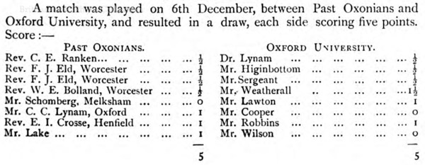 1893 Oxford Past v Oxford Present