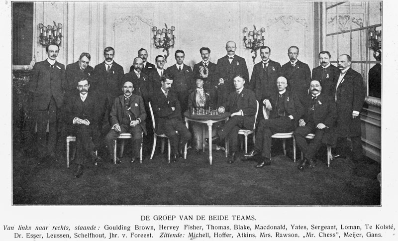 1912 Gt Britain vs Netherlands match