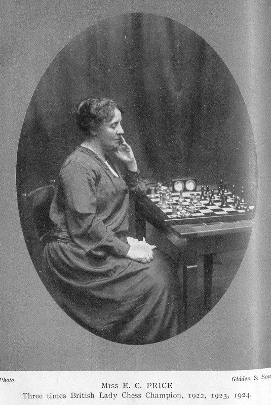 1924 Edith Price, British Ladies' Chess Champion