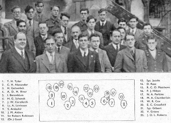 1944 Oxford vs Bletchley match