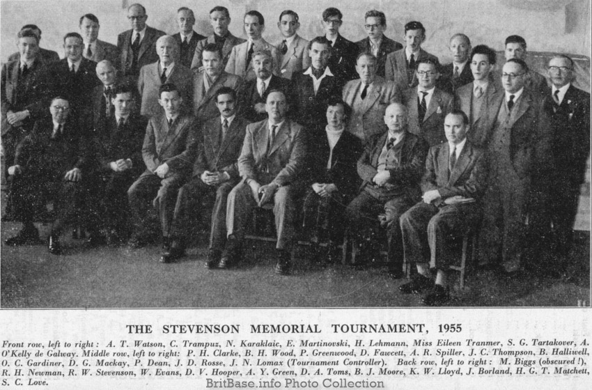 1955 Bognor Regis Stevenson Memorial Group Photo