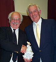 Tony Bridson and Dennis Hemsley at the 2001 Monarch prizegiving