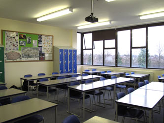 2009 classroom in the 'new block'